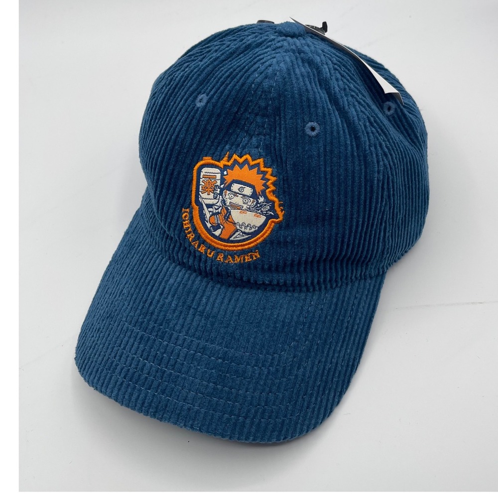 Naruto Shippuden Ichiraku Ramen Teal Corduroy Dad Hat Adjustable Cap NSHT4658GS